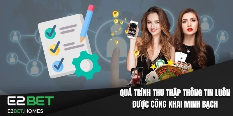 Chính Sách Bảo Mật Thông Tin Người Dùng Tại E2BET 2024 2 Quá trình thu thập thông tin luôn được công khai minh bạch