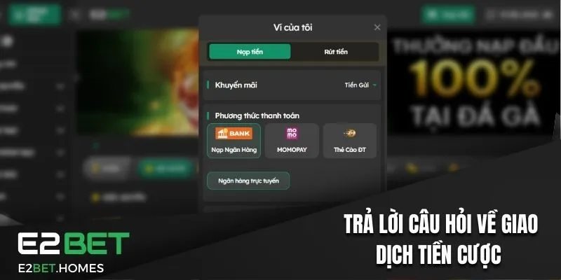 Các Câu Hỏi Thường Gặp Tại E2BET Và Giải Đáp Từ Nhà Cái 2 Trả lời câu hỏi về sử dụng tài khoản trên trang web